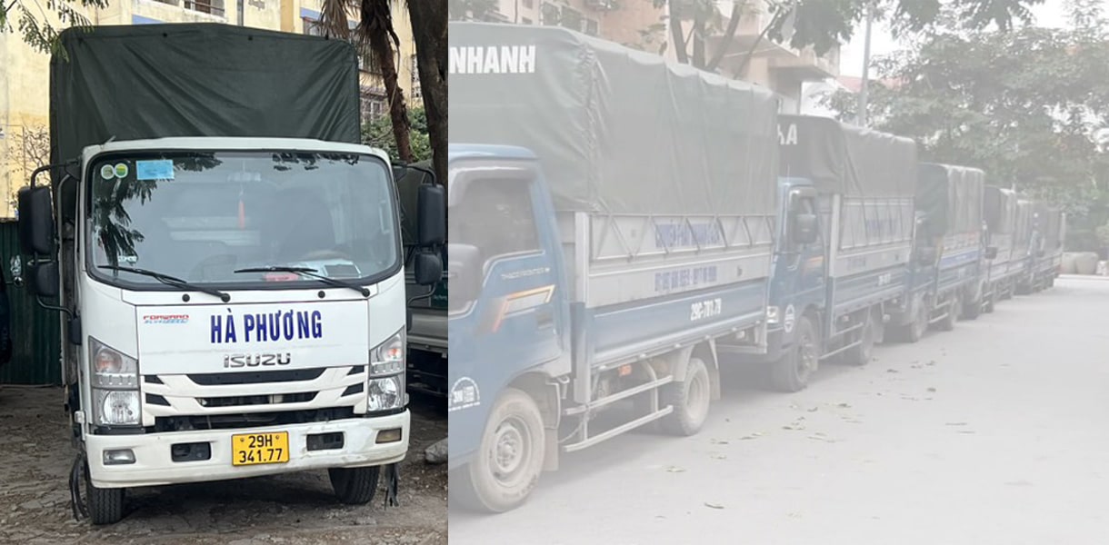 xe tải chở hàng