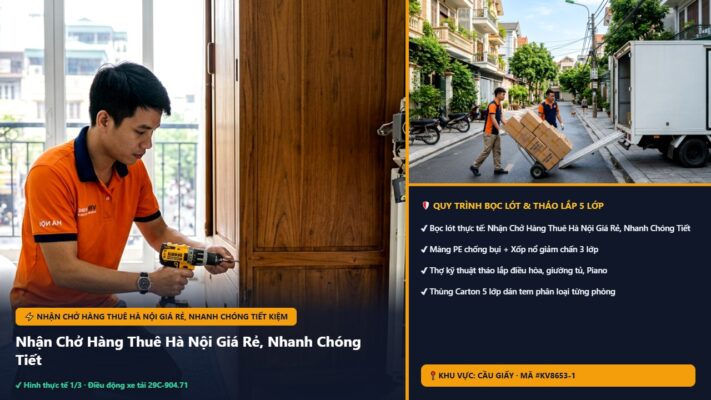 Nhận Chở Hàng Thuê Hà Nội Giá Rẻ, Nhanh Chóng Tiết Kiệm - Nhận Chở Hàng Thuê Hà Nội Giá Rẻ, Nhanh Chóng Tiết Kiệm – Bảng Giá 2026 | Kiến Vàng Cầu Giấy (Hình thực tế 1 - Mã #KV8653-1)